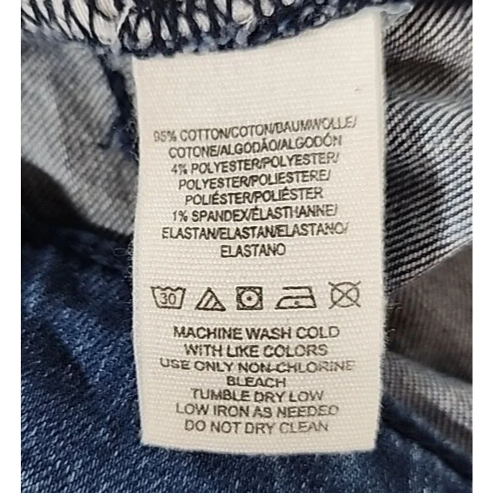 NWT Free People Womens Jeans Size 28 High Rise Busted Knee Skinny Jeans Blue 28